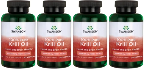 4 x Krill Oil - Olej z Kryla 60 kaps, Swanson.webp