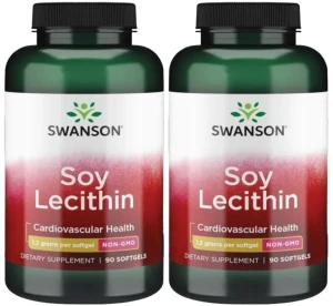 2 x Soy Lecithin - Lecytyna 1200mg 90 kaps, Swanson