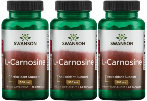3 x L-Carnosine - L-karnozyna 500mg 60kapsułek, Swanson.webp