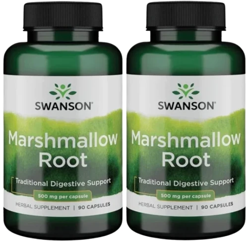 2 x Marshmallow - Prawoślaz lekarski 500mg 90kaps, Swanson.webp