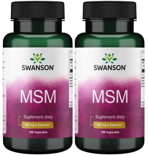 2 x MSM 500mg 100 kaps, Swanson.webp