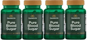 4 x Pure Blood Sugar 60 kaps weg, Swanson