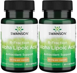 2 x R-ALA - R-Fraction Alpha Lipoic Acid  50mg 60kaps, Swanson