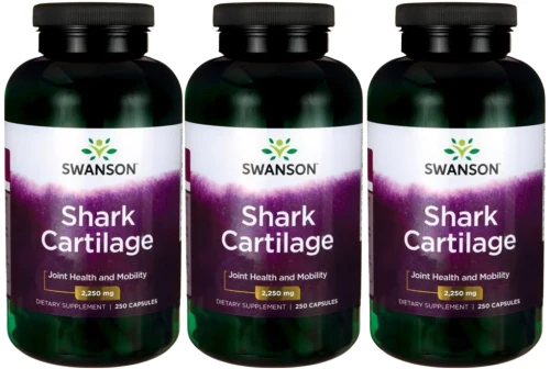 3 x Shark cartilage - Chrząstka rekina 750mg 250kaps, Swanson.webp