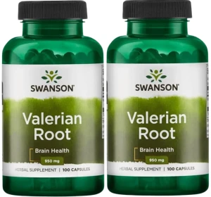 2 x Valerian Root - Waleriana 475mg 100 kaps, Swanson