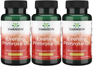 3 x Evening Primrose Oil (Olej z wiesiołka) 500mg 100kaps, Swanson