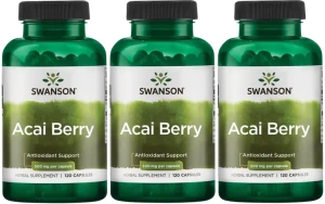 3 x Acai Berry 120 kaps., Swanson