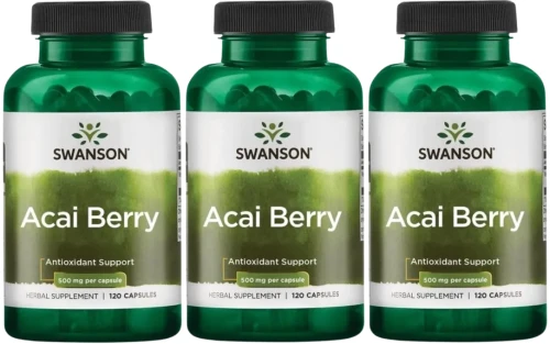 3 x Acai Berry 120 kaps., Swanson.webp