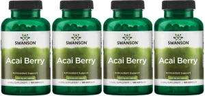 4 x Acai Berry 120 kaps., Swanson