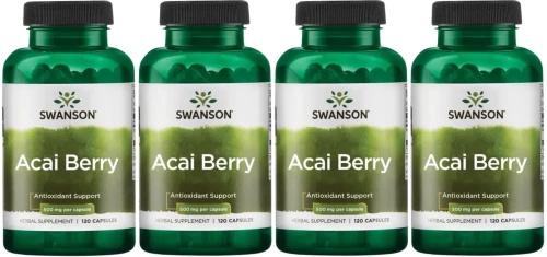 4 x Acai Berry 120 kaps., Swanson.webp