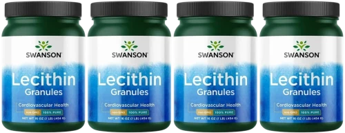 4 x 100% Lecytyna granulki 454g, Swanson.webp
