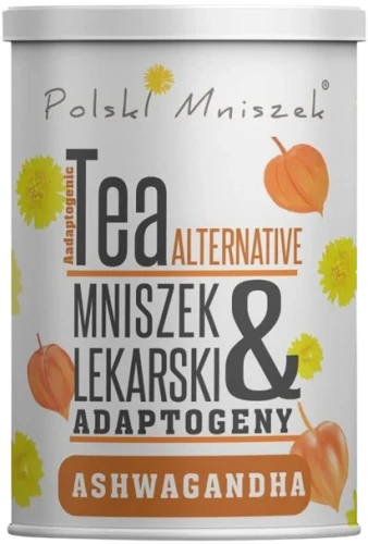 Herbata alternatywna z Mniszka Lekarskiego z Ashwagandhą, Polski Mniszek.webp