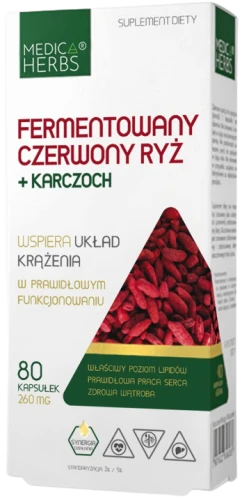 Fermentowany czerwony ryż + karczoch, Medica Herbs
