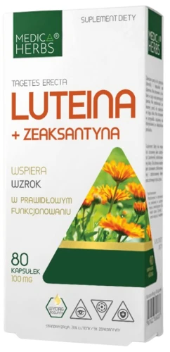 Luteina + Zeaksantyna, Medica Herbs