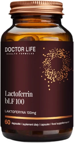 Laktoferyna Lactoferrin bLF 100 60 kaps, Doctor Life.webp
