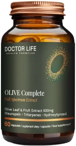 Doctor Life OLIVE Complete - Kompletny Ekstrakt z Oliwki 500mg 60 kapsułek - Odporność Krążenie