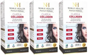 3 x Class A Collagen 90 kaps., Noble Health