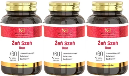 3 x Żeń szeń duo, Noble Health.webp