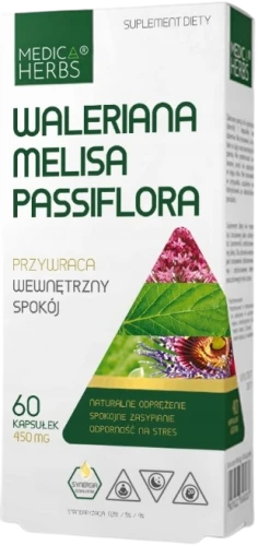 Waleriana Melisa Passiflora, Medica Herbs