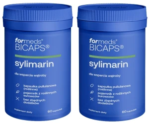 Zestaw 2x ForMeds BICAPS SYLIMARIN 60 kapsułek - Wątroba Cholesterol Detoksykacja
