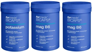 Zestaw ForMeds 2x BICAPS MAG B6 + POTASSIUM - Układ Nerwowy Zmęczenie Ciśnienie Krwi