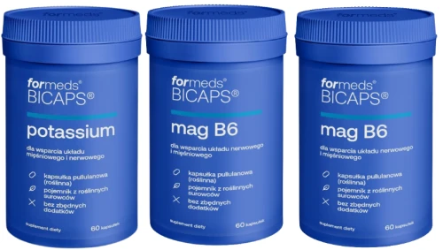 Zestaw 2x BICAPS MAG B6 + POTASSIUM, ForMeds