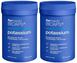 Zestaw 2x - ForMeds BICAPS POTASSIUM 60 kapsułek - Układ Nerwowy Mięśnie Ciśnienie Krwi
