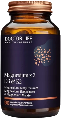 Magnesium X3 D3 K2 90 kaps, Doctor Life.webp