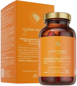 MyBestPharm MyBestOmega-3 120 kapsułek - Odporność Mózg Wzrok Serce