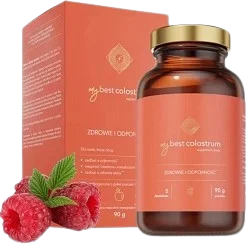 MyBest Colostrum smak malinowy, MyBestPharm.webp