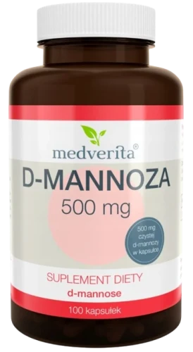 D-mannoza 500 mg 100 kapsułek, Medverita.webp