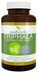 Triphala 300 mg 120 kapsułek, Medverita