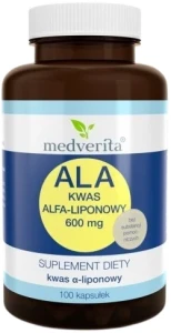 ALA 600 mg 100 kapsułek, Medverita