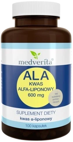 ALA 600 mg 100 kapsułek, Medverita.webp