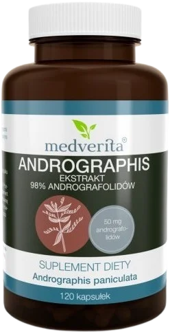 Andrographis 120 kapsułek, Medverita.webp