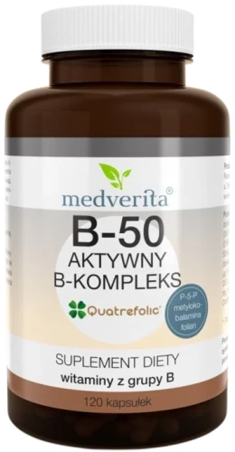 B-50 kompleks 120 kapsułek, Medverita.webp