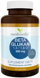 Beta Glukan 200 mg 120 kapsułek, Medverita