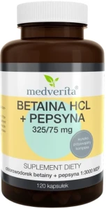 Betaina + Pepsyna 120 kapsułek, Medverita