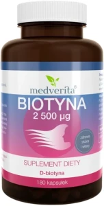 Biotyna 2500 mcg 180 kapsułek, Medverita