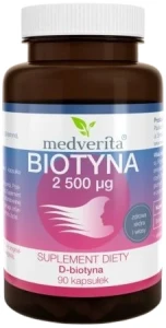 Biotyna 2500 mcg 90 kapsułek, Medverita