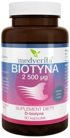 Biotyna 2500 mcg 90 kapsułek, Medverita.webp