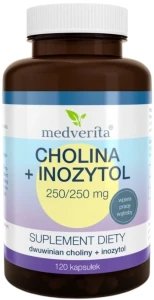 Cholina + Inozytol 120 kapsułek, Medverita