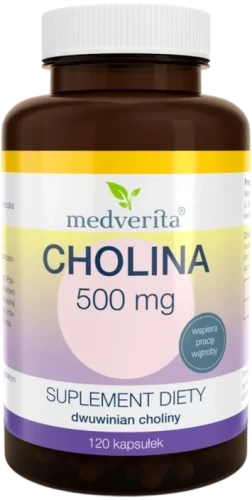 Cholina 500 mg 120 kapsułek, Medverita.webp
