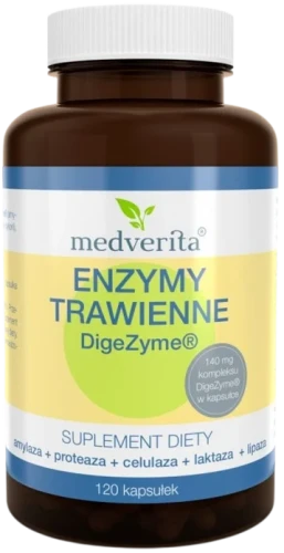 Enzymy trawienne 120 kapsułek, Medverita.webp