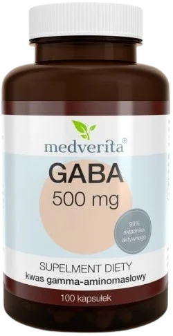 GABA 500 mg 100 kapsułek, Medverita.webp