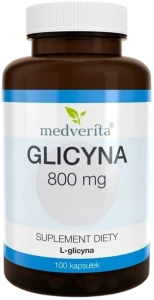 Medverita Glicyna 800 mg 100 kapsułek - Sen Witalność Energia