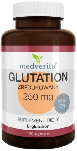Glutation zredukowany 250 mg 120 kapsułek, Medverita.webp