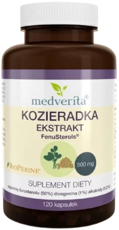 Kozieradka FenuSterols ekstrakt 120 kapsułek, Medverita.webp