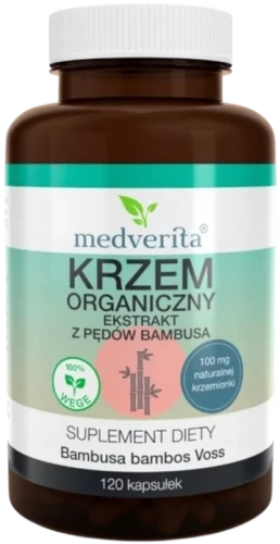 Krzem organiczny 100 mg 120 kapsułek, Medverita.webp