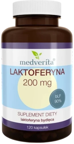 Laktoferyna FORTE 200 mg 120 kapsułek, Medverita.webp